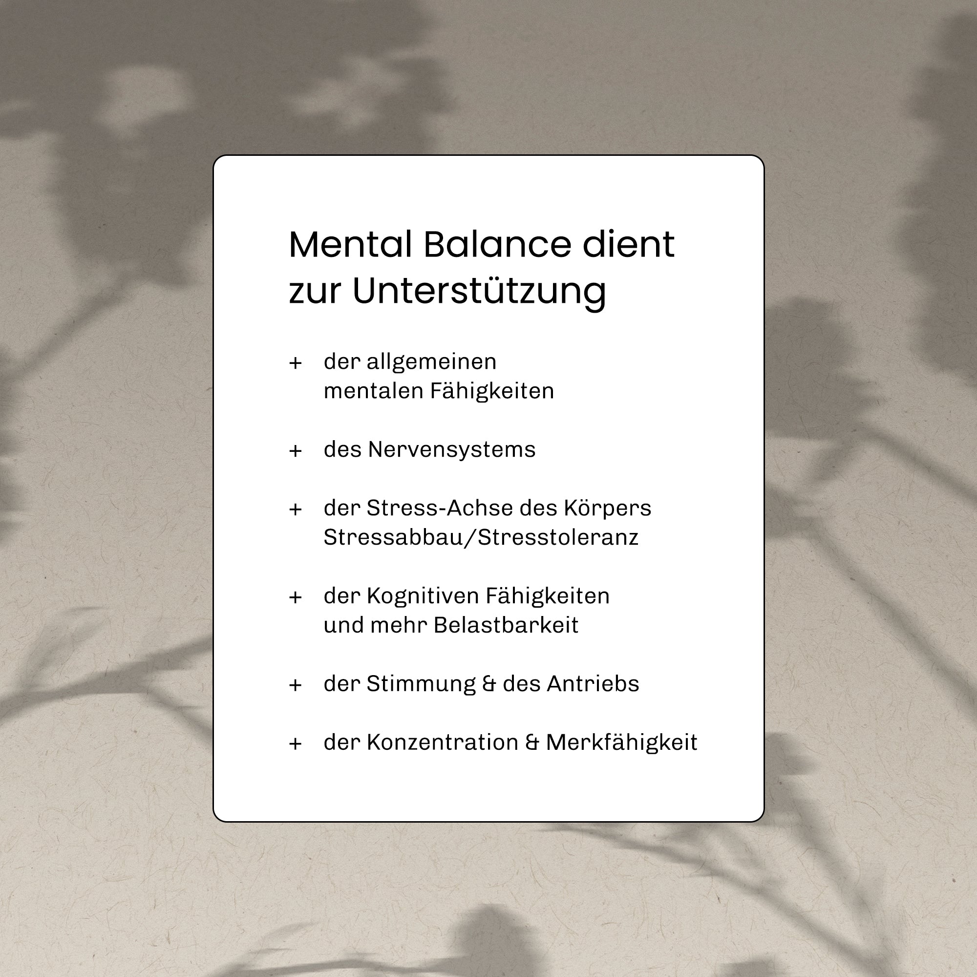 Mental Balance - 120 Kapseln 1 Monats Packung