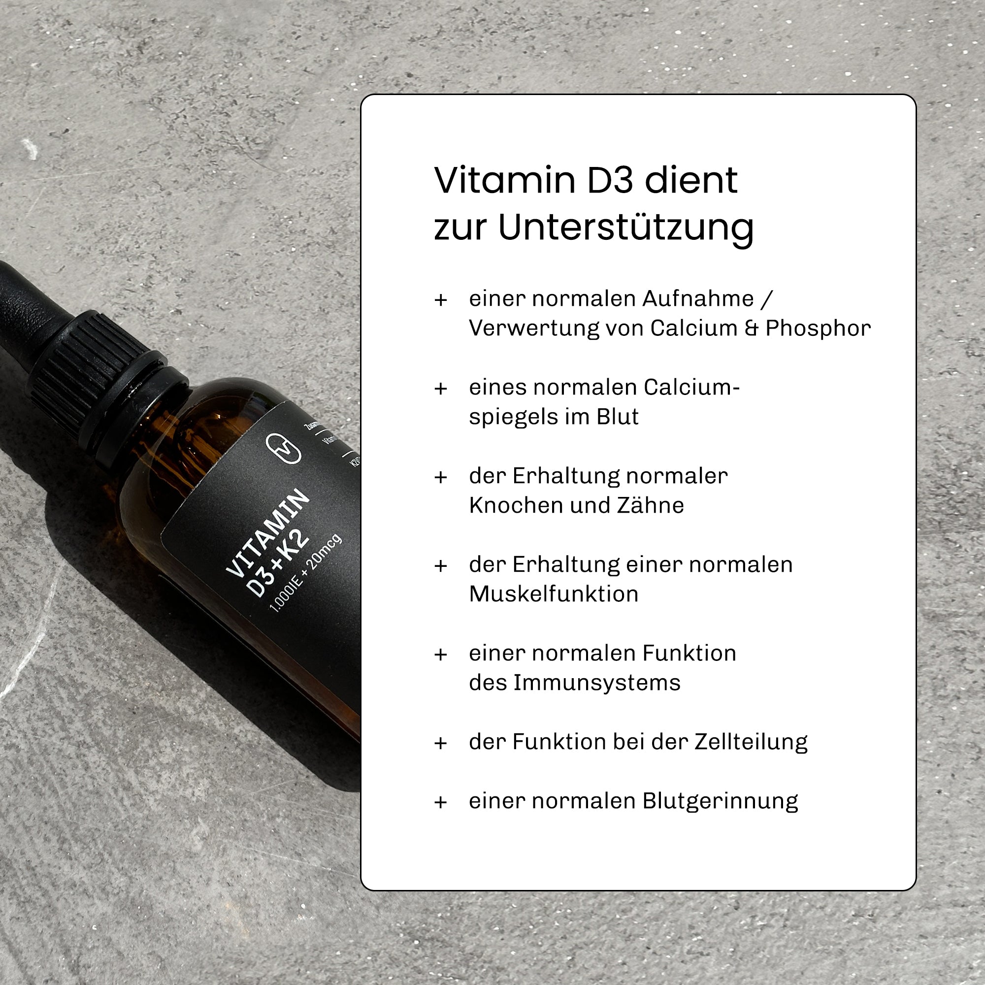 Vitamin D3+K2 drops